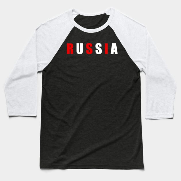 RUSSIA / USA Baseball T-Shirt by JamesCMarshall